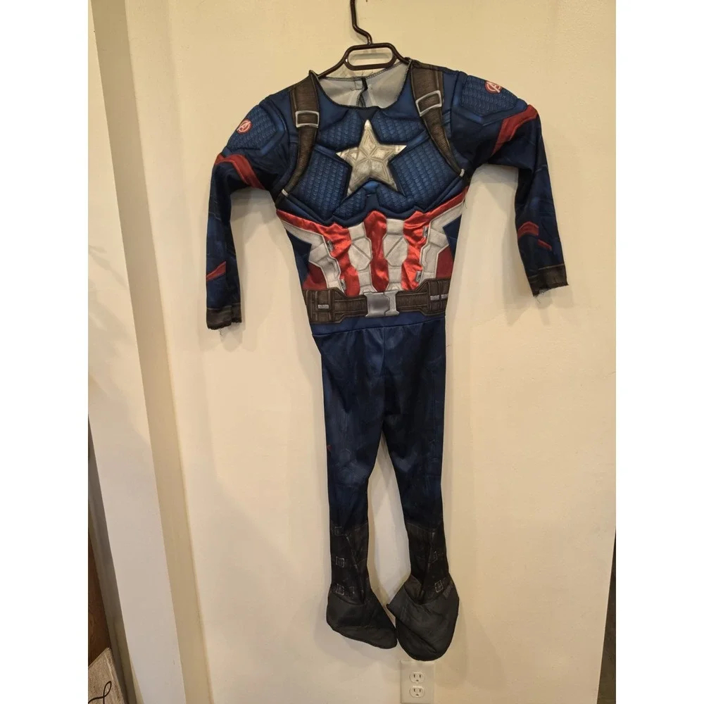Captain America Halloween Costume Dress Up Marvel Avengers NO MASK Measurements